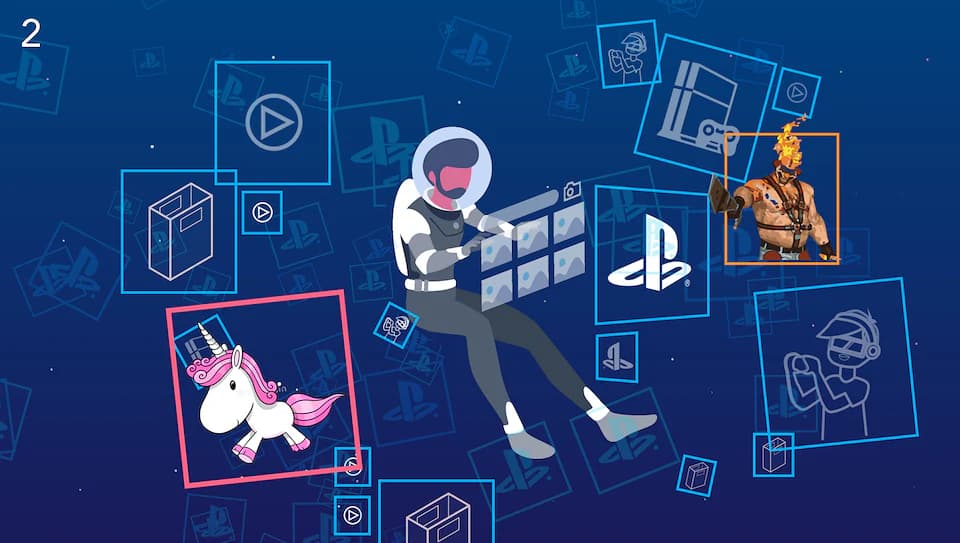 A final delivery frame from the international PlayStation campaign sequence.